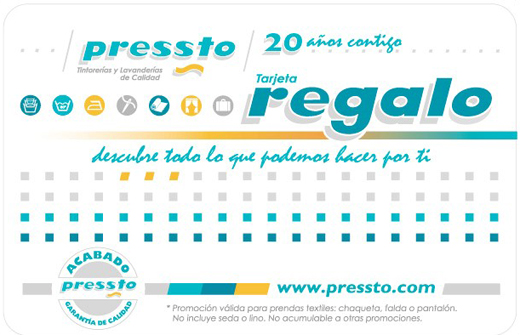 Tarjeta Regalo de Pressto