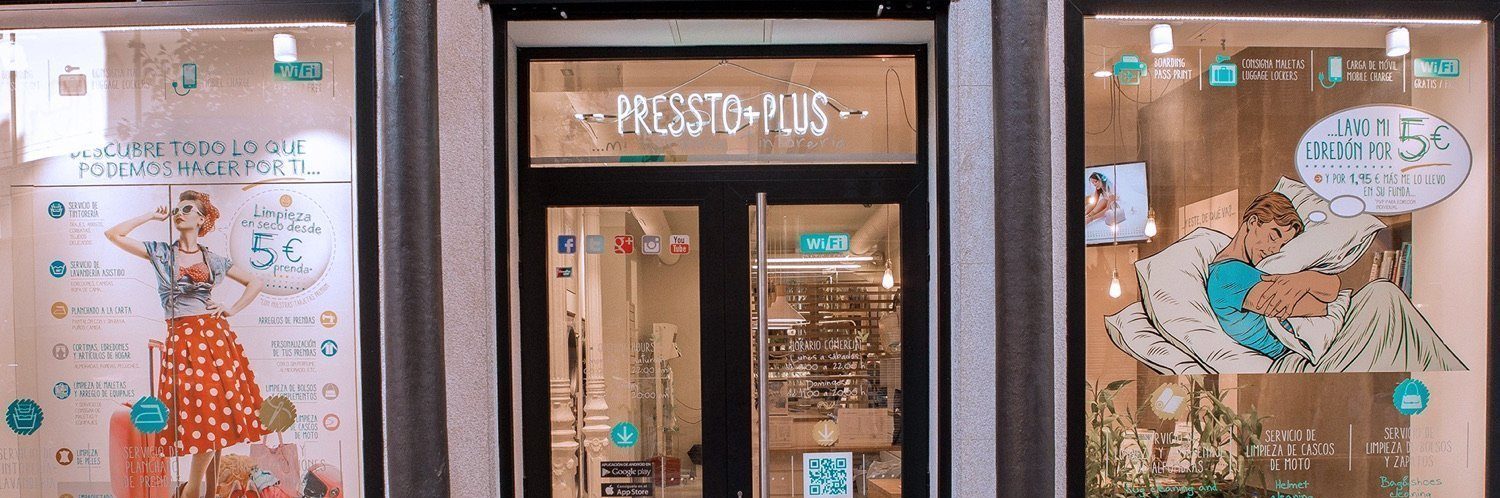 Lavandería y tintorería Pressto + Plus Madrid centro, servicio a domicilio, lavanderías y tintorerías en Madrid