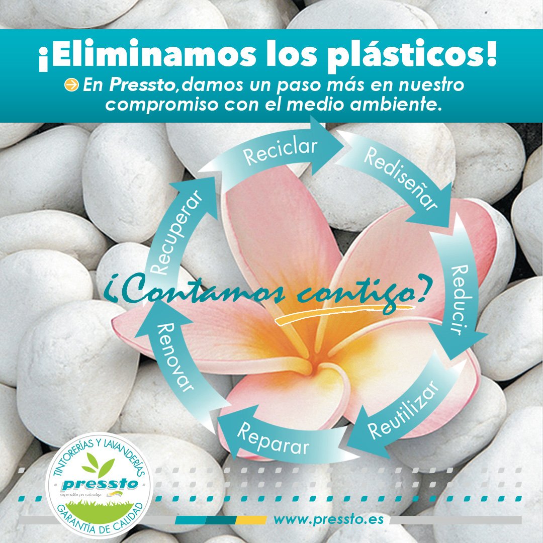 Pressto elimina los plasticos